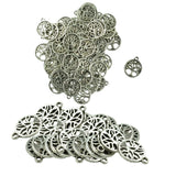 Maxbell 150Pcs Ancient Silver Tree of Life Jewelry DIY Charms Pendant Findings