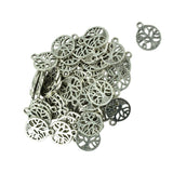 Maxbell 150Pcs Ancient Silver Tree of Life Jewelry DIY Charms Pendant Findings