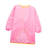 Maxbell Art Apron Long Sleeve Smock Paint Waterproof Craft Unisex Kid L Purple+Pink
