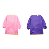 Maxbell Art Apron Long Sleeve Smock Paint Waterproof Craft Unisex Kid L Purple+Pink
