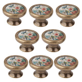 Maxbell 8 Pieces Antique Brass Cabinet Drawer Round Pulls Cupboard Bin Knobs Handles Birds