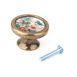 Maxbell 8 Pieces Antique Brass Cabinet Drawer Round Pulls Cupboard Bin Knobs Handles Birds