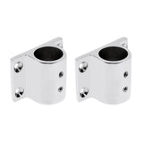 Maxbell 2 Pieces 316 Stainless Steel Marine Boat Hand Rail Fitting 90 Degree Stanchion Rectangle Base Mount for 1'' 25mm Tube