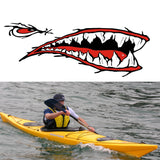 Maxbell 2 Pieces Kayak Shark Mouth Decals Stickers +White Anchor Floating Key Chain