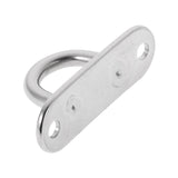 Maxbell 304 Stainless Steel 6mm Square & 5mm Oblong Pad Eye Plate Staple Ring Hook