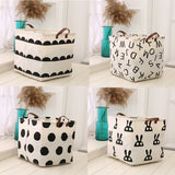 Maxbell 4 Pieces Lovely Square Storage Bag Kids Baby Bedroom Toys Storage Basket