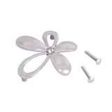 Maxbell Fashionable Flower Shape Home Cabinet Door Office Bedroom Drawer Pull Handle Knob with 2 Mounting Screws