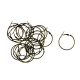 Maxbell 80Pieces 30mm Large Round Hoop Loop Leverback Earring Making Findings