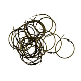Maxbell 80Pieces 30mm Large Round Hoop Loop Leverback Earring Making Findings