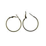 Maxbell 80Pieces 30mm Large Round Hoop Loop Leverback Earring Making Findings
