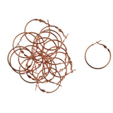 Maxbell 80Pieces 30mm Large Round Hoop Loop Leverback Earring Making Findings