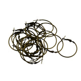 Maxbell 80Pieces 30mm Large Round Hoop Loop Leverback Earring Making Findings