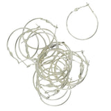 Maxbell 80Pieces 30mm Large Round Hoop Loop Leverback Earring Making Findings
