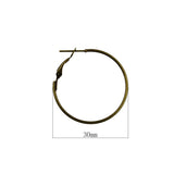 Maxbell 80Pieces 30mm Large Round Hoop Loop Leverback Earring Making Findings