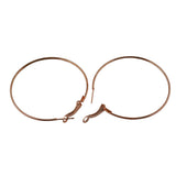 Maxbell 80Pieces 30mm Large Round Hoop Loop Leverback Earring Making Findings
