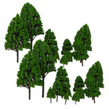 Maxbell 24x Mixed Scale Poplar Trees Model Train Layout Park Forest Scenery 2.5-16cm