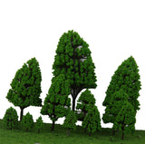 Maxbell 24x Mixed Scale Poplar Trees Model Train Layout Park Forest Scenery 2.5-16cm