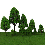 Maxbell 24x Mixed Scale Poplar Trees Model Train Layout Park Forest Scenery 2.5-16cm