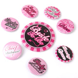 Maxbell 24pcs Hen Night Party Bride To Be Bridesmaid Badges Brooch Pins Favor