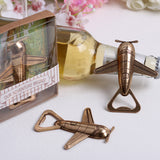 Maxbell 5pcs Antique Airplane Design Bottle Opener Wedding Party Favor