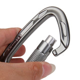 Maxbell 2pcs 24KN Safety Carabiner Abseiling Tree Rigging Rock Climbing Equipment