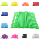 Maxbell 72 Pieces Universal Motocross Wheel Rim Spoke Wraps Skins Cover Green&Pink
