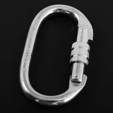 Maxbell 25KN Oval Screw Lock Carabiner + Zip Line Cable Trolley Rock Climbing Pulley