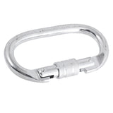 Maxbell 25KN Oval Screw Lock Carabiner + Zip Line Cable Trolley Rock Climbing Pulley