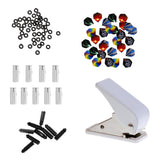 Maxbell Dart Flight Puncher with 30pcs Flights 18pcs Flight Savers 100pcs Washers