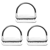 Maxbell 3 Pieces / Set Scuba Dive 316 Stainless Steel Keeper Clip & Bent D Ring for 5cm/2'' Weight Belt