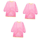 Maxbell Kids Long Sleeve Apron Drawing Cooking Craft Art Smock Size S+M+L Pink