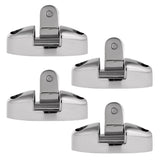 Maxbell 4pcs Heavy Duty 316 Stainless Steel Marine Boat Swivel Deck Hinge with Rubber Pad Bimini Top Fitting Universal