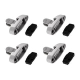 Maxbell 4pcs Heavy Duty 316 Stainless Steel Marine Boat Swivel Deck Hinge with Rubber Pad Bimini Top Fitting Universal