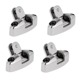 Maxbell 4pcs Heavy Duty 316 Stainless Steel Marine Boat Swivel Deck Hinge with Rubber Pad Bimini Top Fitting Universal