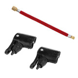Maxbell Bike Tire Inflator Head Presta/Schrader Valve Connector +Pump Extension Hose