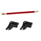 Maxbell Bike Tire Inflator Head Presta/Schrader Valve Connector +Pump Extension Hose