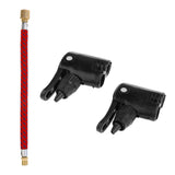 Maxbell Bike Tire Inflator Head Presta/Schrader Valve Connector +Pump Extension Hose