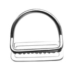 Maxbell 2 Pieces / Set Scuba Dive 316 Stainless Steel Keeper Clip & Bent D Ring for 5cm/2'' Weight Belt