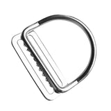 Maxbell 2 Pieces / Set Scuba Dive 316 Stainless Steel Keeper Clip & Bent D Ring for 5cm/2'' Weight Belt