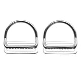 Maxbell 2 Pieces / Set Scuba Dive 316 Stainless Steel Keeper Clip & Bent D Ring for 5cm/2'' Weight Belt