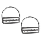 Maxbell 2 Pieces / Set Scuba Dive 316 Stainless Steel Keeper Clip & Bent D Ring for 5cm/2'' Weight Belt