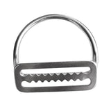 Maxbell 2 Pieces / Set Scuba Dive 316 Stainless Steel Keeper Clip & Bent D Ring for 5cm/2'' Weight Belt