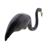 Maxbell 2 piece Plastic Flamingo Lawn Figurine Garden Grassland Decor Ornament Black