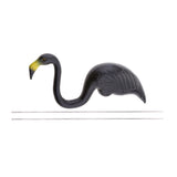Maxbell 2 piece Plastic Flamingo Lawn Figurine Garden Grassland Decor Ornament Black
