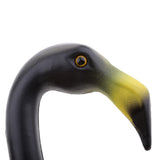 Maxbell 2 piece Plastic Flamingo Lawn Figurine Garden Grassland Decor Ornament Black