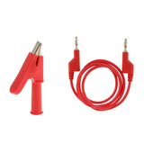 Maxbell Stackable 4mm Banana Plug Multimeter Test Cable +Mouse Alligator Clip