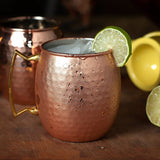 Maxbell 2x Handmade Stainless Steel Hammered Moscow Mule Mug 1pc Mugs Beer Glass New