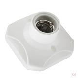 Maxbell 4 Pieces E27 Base Lamp Holder Screw Light Bulb Socket Porcelain Lamp Light Holder