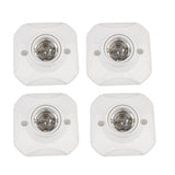 Maxbell 4 Pieces E27 Base Lamp Holder Screw Light Bulb Socket Porcelain Lamp Light Holder