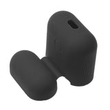 Maxbell Silicone Protective Case Cover for Apple AirPods +Audio Splitter cable Black